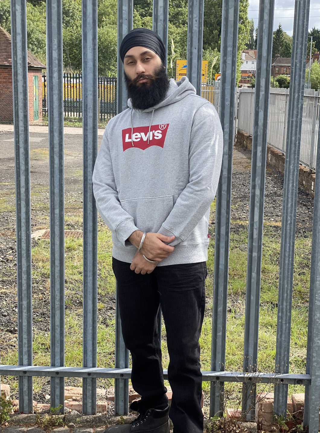 LEVI'S GRAPHIC HOODIE GREY