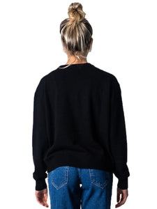 LOVE MOSCHINO KNITTED JUMPER BLACK