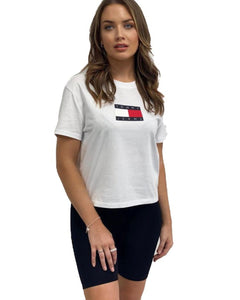 TOMMY JEANS BADGE T-SHIRT WHITE